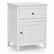 Costway Nightstand with Drawer Accent Side End Table Storage Cabinet White\Natural\Espresso